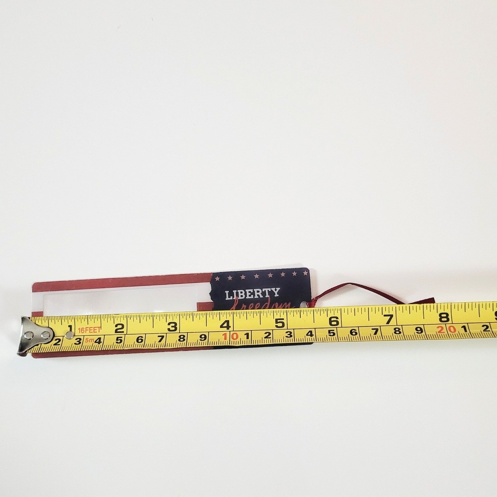 Vintage Y2K Patriotic Magnifying Bookmark- ribbon tassel - Liberty Freedom Honor - Picture 5 of 12